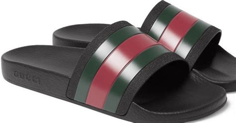 fake gucci trek slides|how to detect gucci shoes.